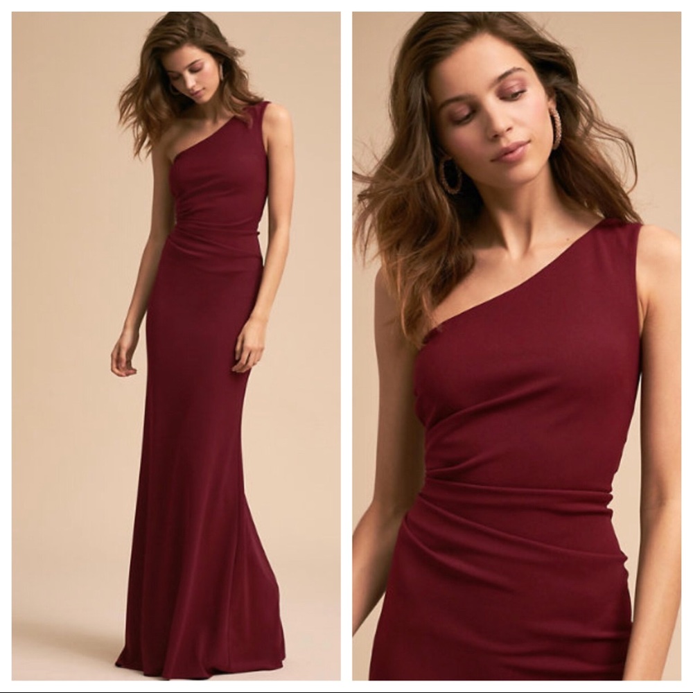 NWT BHLDN Katie May Gwyneth Gown Dress Bordeaux Z509-3